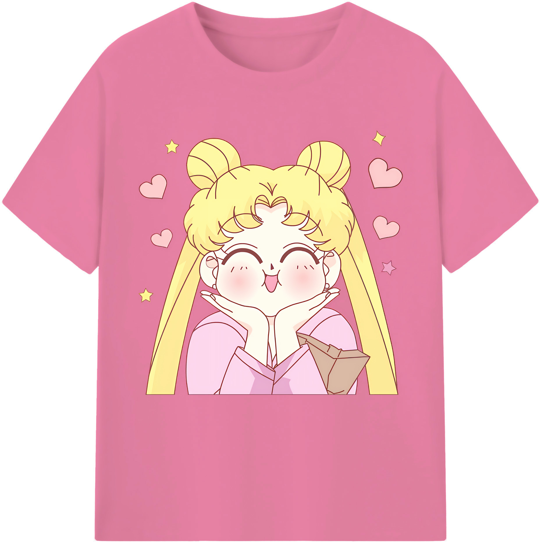（画像用） 美少女戦士セーラームーン 愛野 美奈子 あいの みなこ Sailor Moon Aino Minako 綿100％半袖Tシャツ（フロントプリント）